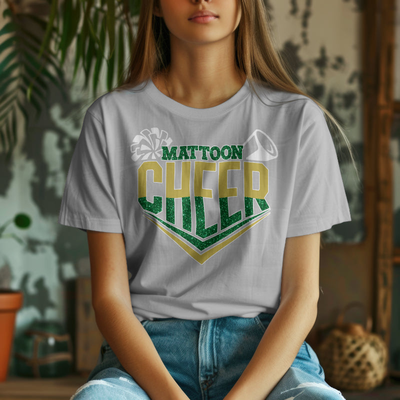 Mattoon Cheer Faux Glitter