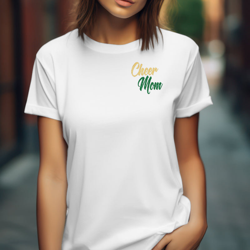 Mattoon Cheer Mom Faux Glitter
