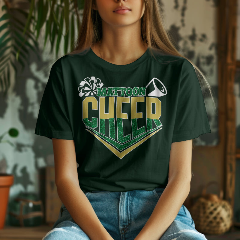 Mattoon Cheer Faux Glitter