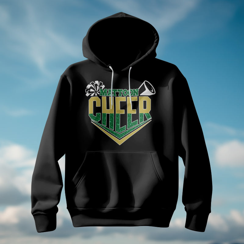 Mattoon Cheer Faux Glitter Hoodie