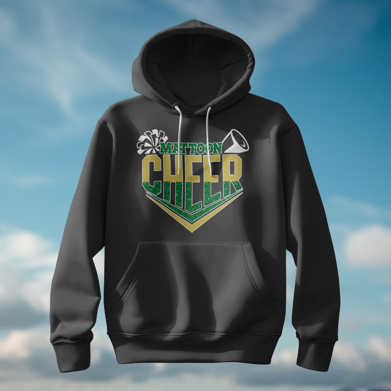 Mattoon Cheer Faux Glitter Hoodie