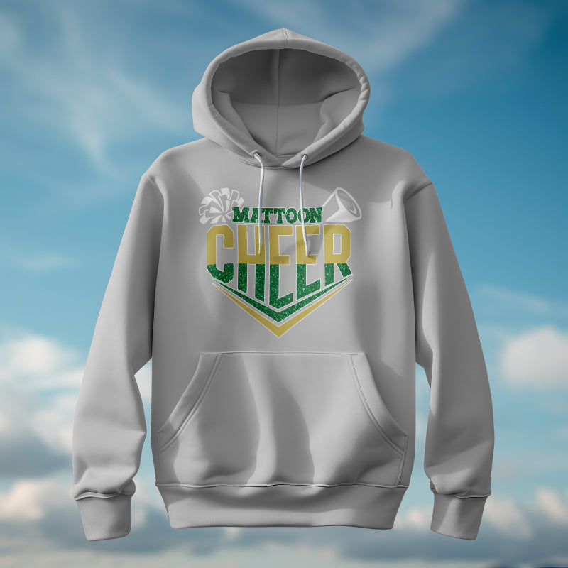 Mattoon Cheer Faux Glitter Hoodie