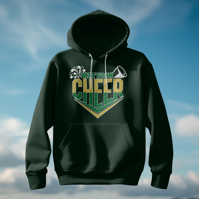 Mattoon Cheer Faux Glitter Hoodie