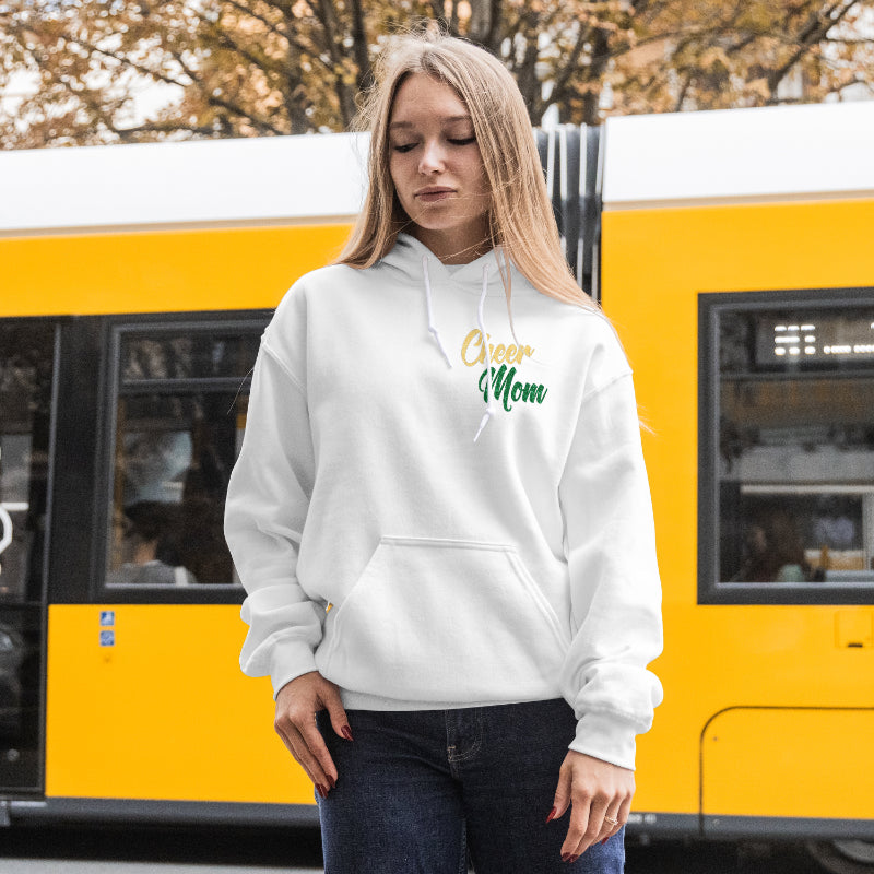 Mattoon Cheer Mom Faux Glitter Hoodie