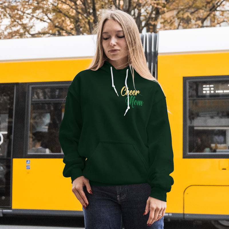 Mattoon Cheer Mom Faux Glitter Hoodie