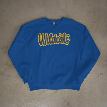 Glitter Puff Wildcats Embroidered