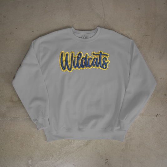 Glitter Puff Wildcats Embroidered