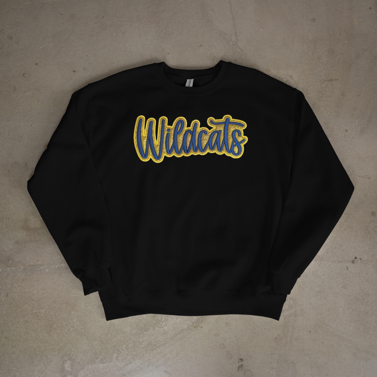 Glitter Puff Wildcats Embroidered