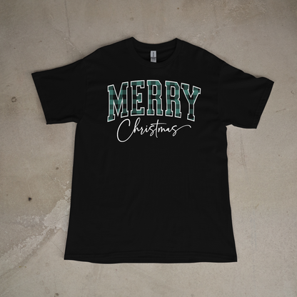 Merry Christmas Green Plaid