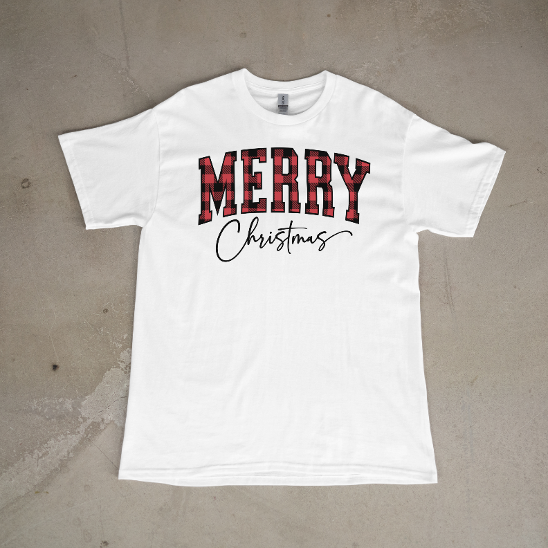 Merry Christmas Red Plaid