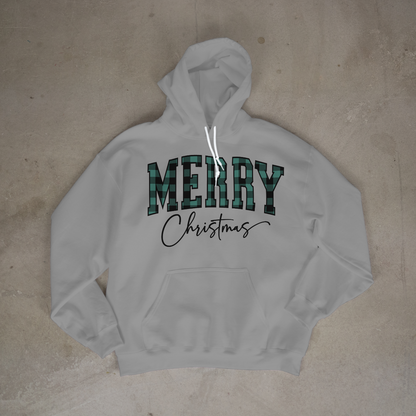 Merry Christmas Green Plaid