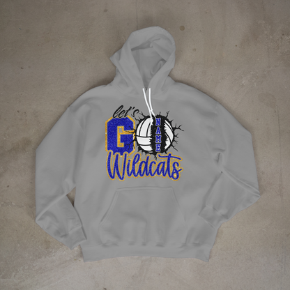 Let's Go Wildcats with Glitter