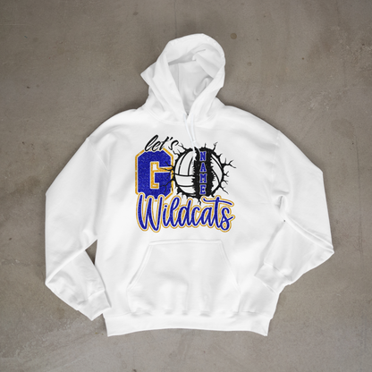 Let's Go Wildcats with Glitter