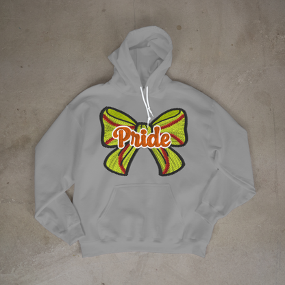 Pride Crochet Softball Bow