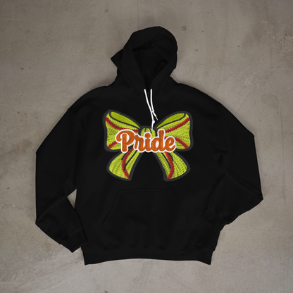 Pride Crochet Softball Bow