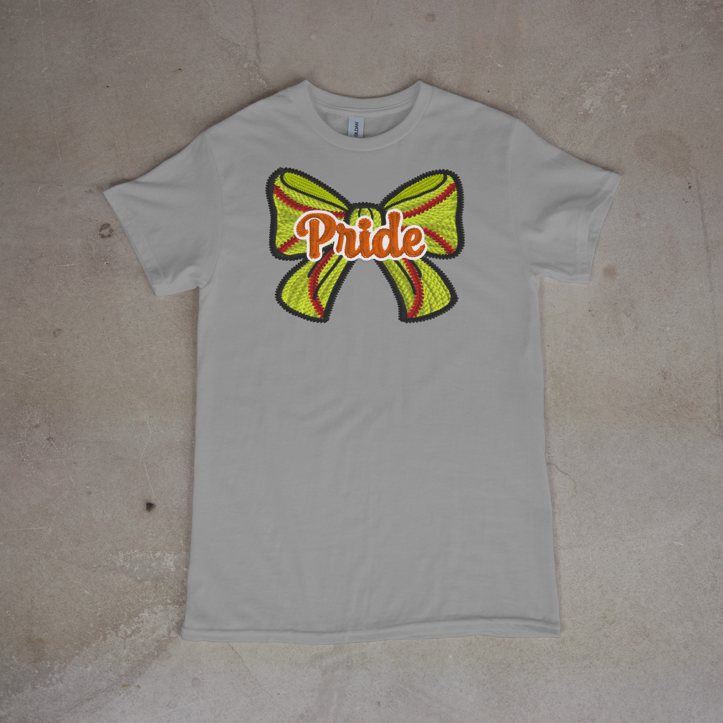 Pride Crochet Softball Bow