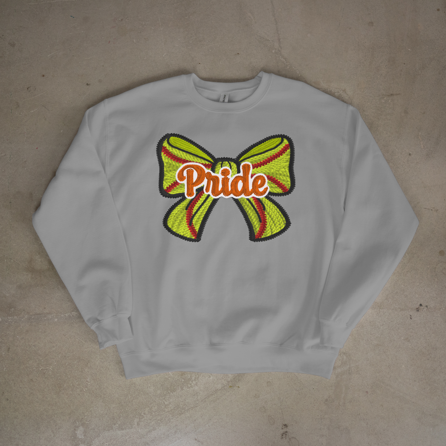 Pride Crochet Softball Bow