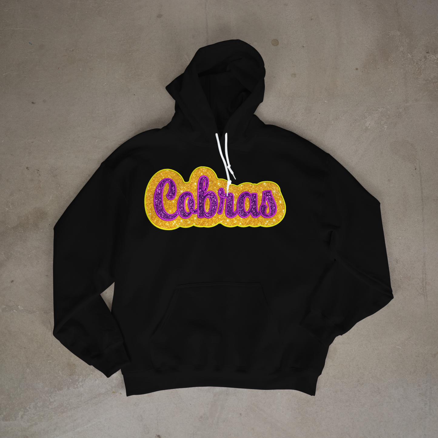 Cobras Double Glitter Applique