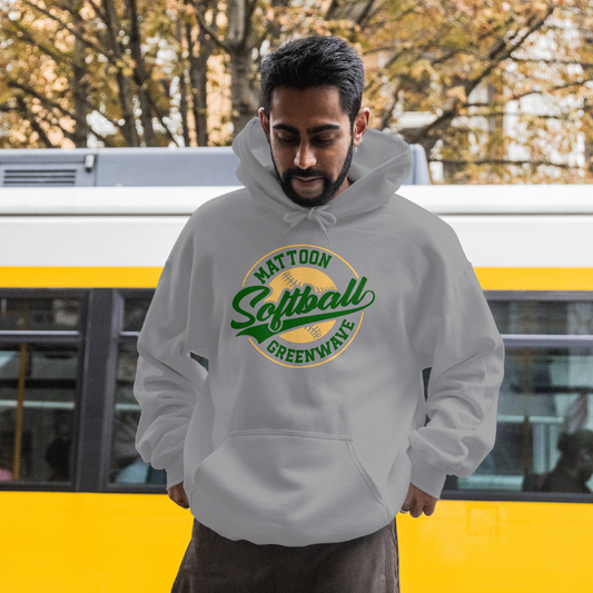 Greenwave Softball Badge Hoodie