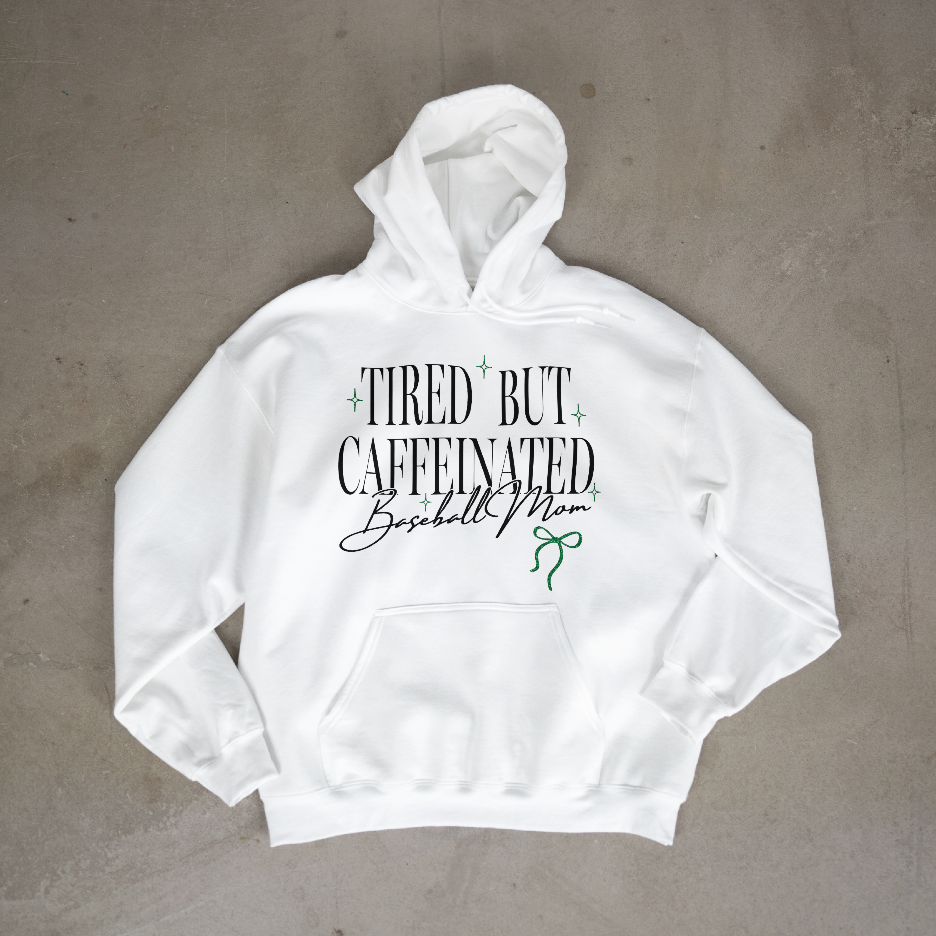 Tired But Caffeinated Baseball Mom