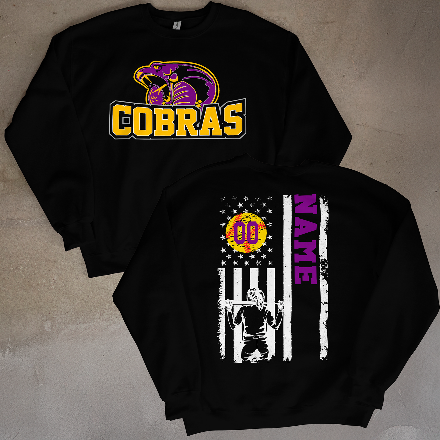 Cobras Softball Flag