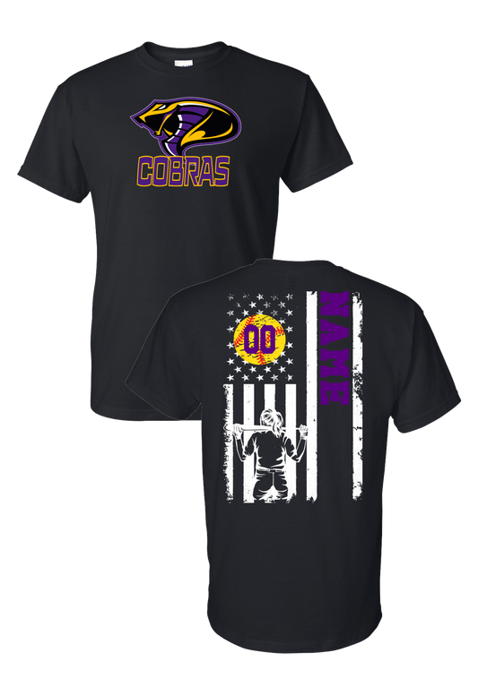 Cobras Baseball Flag