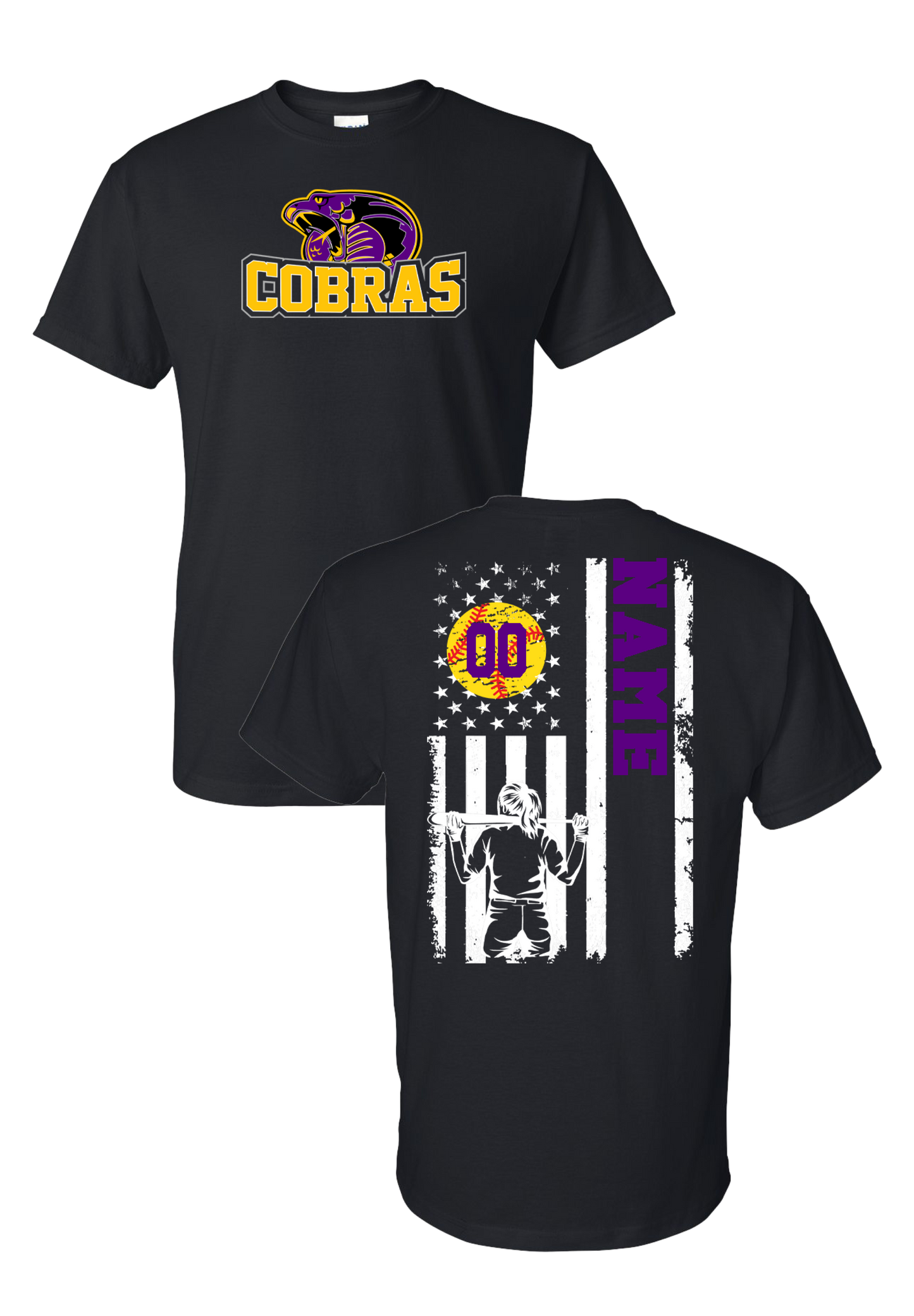 Cobras Softball Flag
