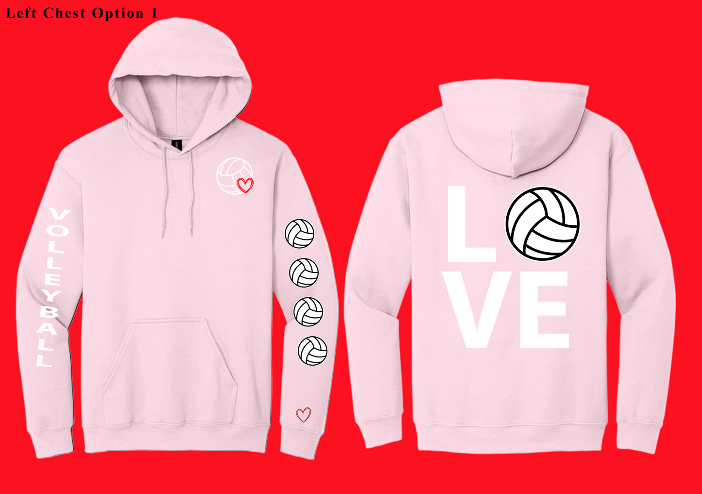 Love Volleyball Hoodie