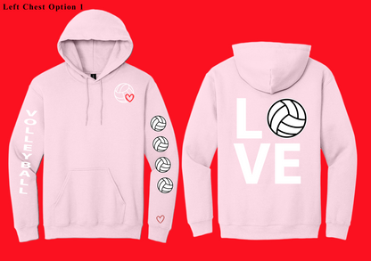 Love Volleyball Hoodie