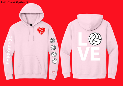 Love Volleyball Hoodie
