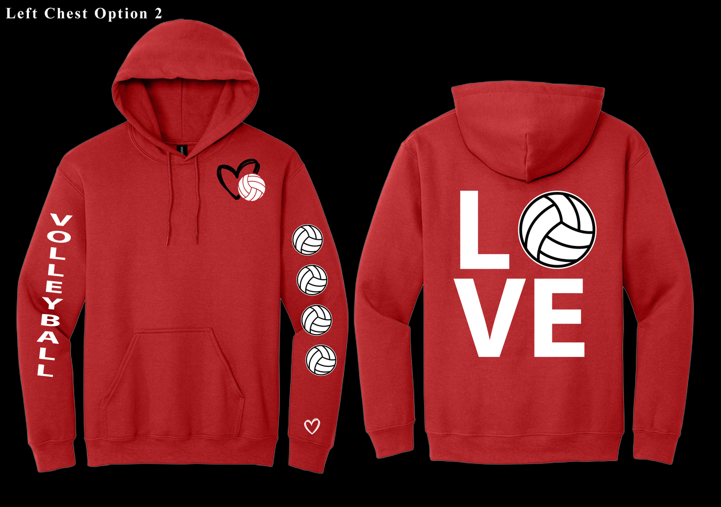 Love Volleyball Hoodie
