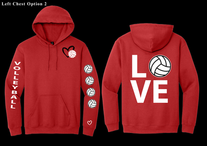Love Volleyball Hoodie