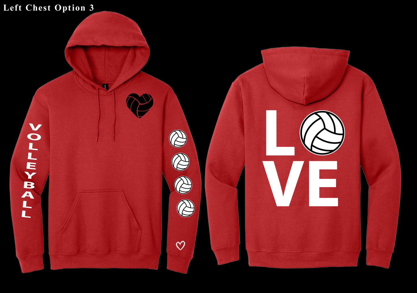 Love Volleyball Hoodie