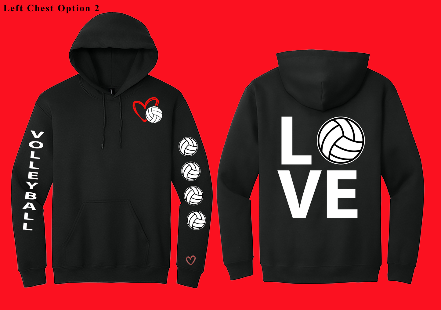 Love Volleyball Hoodie