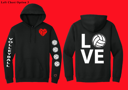 Love Volleyball Hoodie