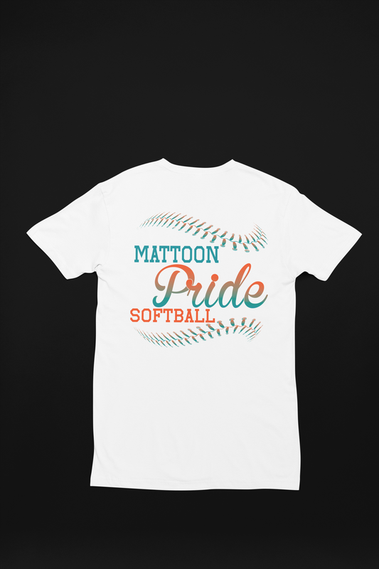 2-Tone White Pride Softball TShirt