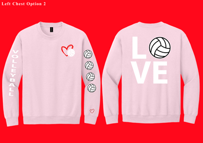 Love Volleyball Crewneck