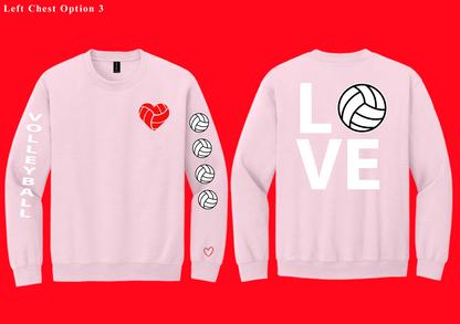Love Volleyball Crewneck