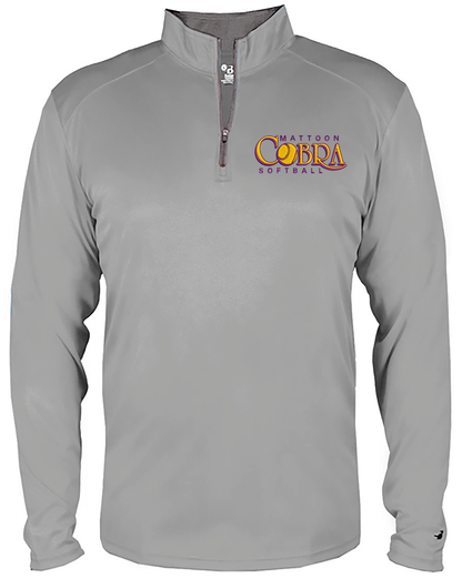 Cobras Long Sleeve Embroidered Dri-Fit Quarter Zips